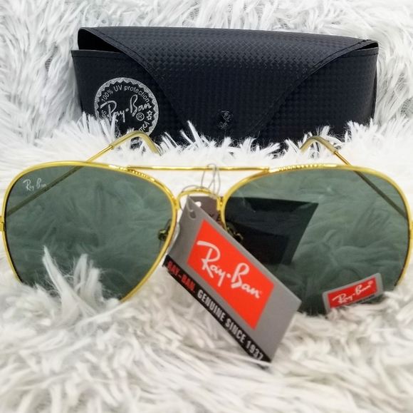 Ray-Ban Other - NWT-Ray-Ban Aviator Sunglass Gld Fram G-15 Italy